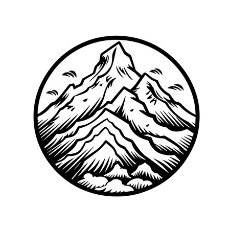Majestic Mountain logo vector illustration. Majestic Mountain vector Icon and Sign.のイラスト素材