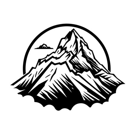 Majestic Mountain logo vector illustration. Majestic Mountain vector Icon and Sign.のイラスト素材