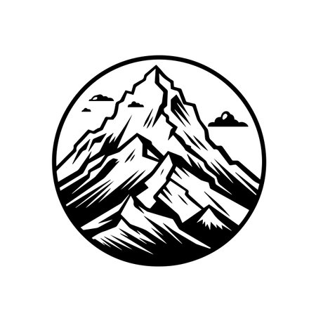 Majestic Mountain logo vector illustration. Majestic Mountain vector Icon and Sign.のイラスト素材