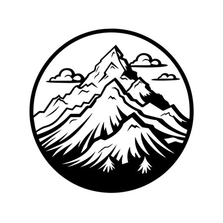 Majestic Mountain logo vector illustration. Majestic Mountain vector Icon and Sign.のイラスト素材