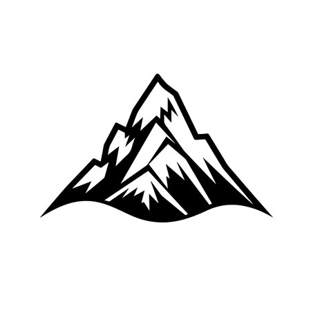 Mountain logo vector illustration. Mountain vector Icon and Sign.のイラスト素材