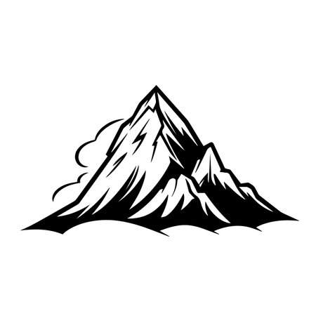 Peak logo vector illustration. Peak vector Icon and Sign.のイラスト素材