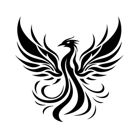 Phoenix logo vector illustration. Phoenix vector Icon and Sign.のイラスト素材
