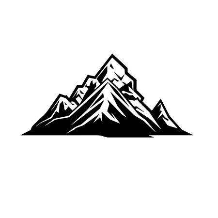 Pixelated Peak logo vector illustration. Pixelated Peak vector Icon and Sign.のイラスト素材