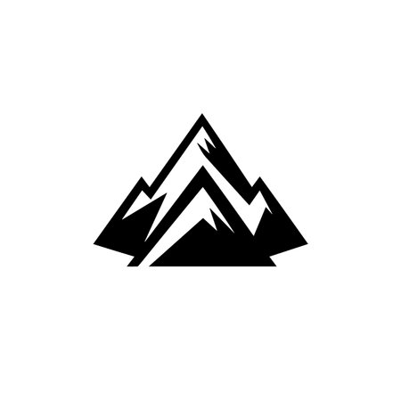 Pixelated Peak logo vector illustration. Pixelated Peak vector Icon and Sign.のイラスト素材