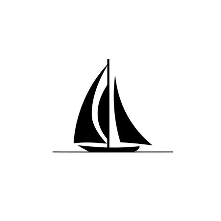 Sail logo vector illustration. Sail vector Icon and Sign.のイラスト素材
