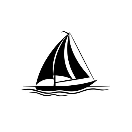 Sail logo vector illustration. Sail vector Icon and Sign.のイラスト素材