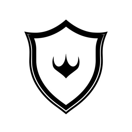 Shield logo vector illustration. Shield vector Icon and Sign.のイラスト素材