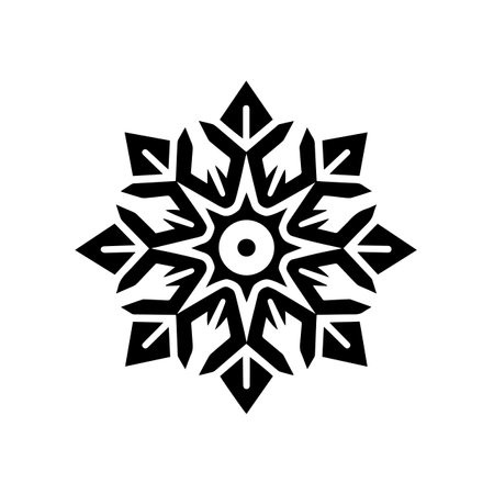 Silent Snowflake logo vector illustration. Silent Snowflake vector Icon and Sign.のイラスト素材