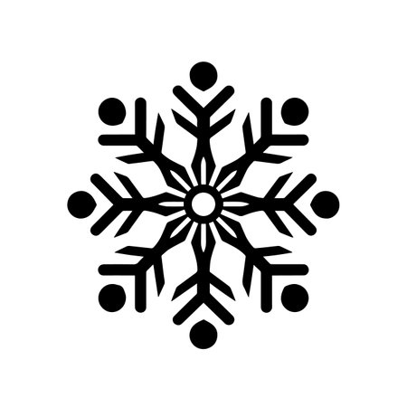 Silent Snowflake logo vector illustration. Silent Snowflake vector Icon and Sign.のイラスト素材
