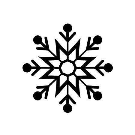 Silent Snowflake logo vector illustration. Silent Snowflake vector Icon and Sign.のイラスト素材
