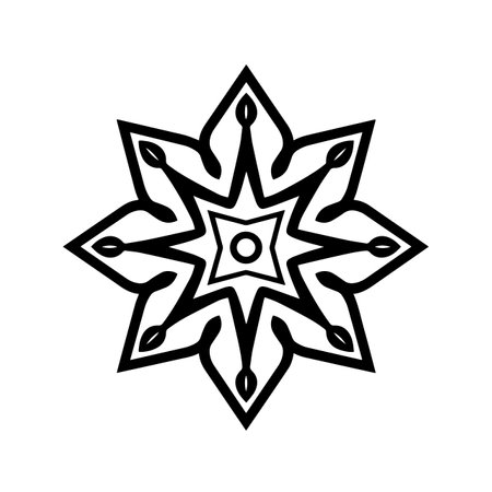 Silent Snowflake logo vector illustration. Silent Snowflake vector Icon and Sign.のイラスト素材