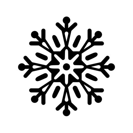 Silent Snowflake logo vector illustration. Silent Snowflake vector Icon and Sign.のイラスト素材