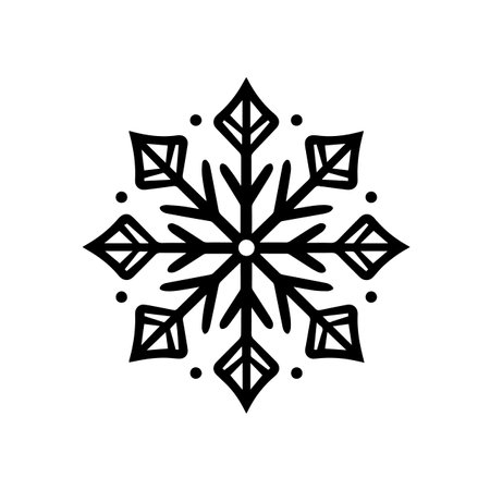 Silent Snowflake logo vector illustration. Silent Snowflake vector Icon and Sign.のイラスト素材