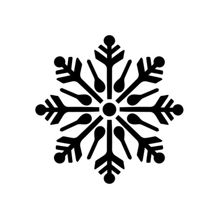 Silent Snowflake logo vector illustration. Silent Snowflake vector Icon and Sign.のイラスト素材