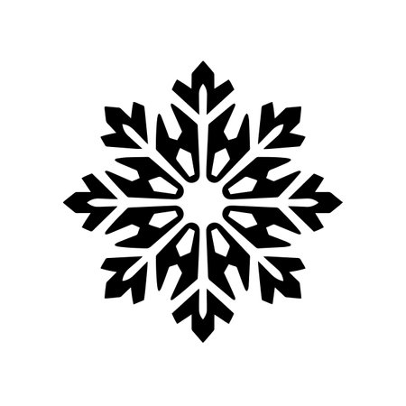 Silent Snowflake logo vector illustration. Silent Snowflake vector Icon and Sign.のイラスト素材