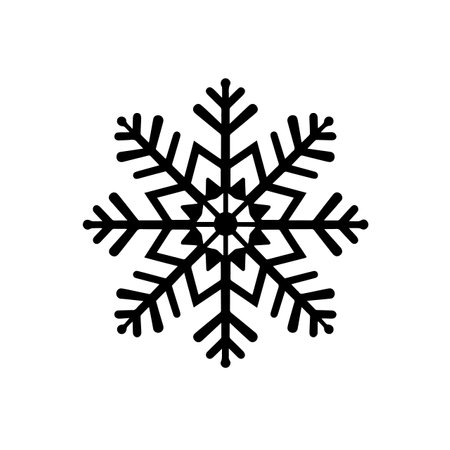 Snowflake logo vector illustration. Snowflake vector Icon and Sign.のイラスト素材