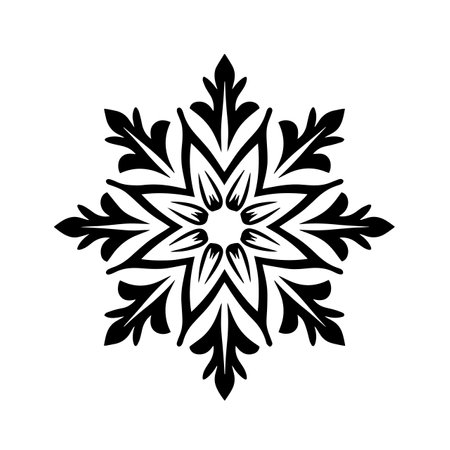 Snowflake logo vector illustration. Snowflake vector Icon and Sign.のイラスト素材