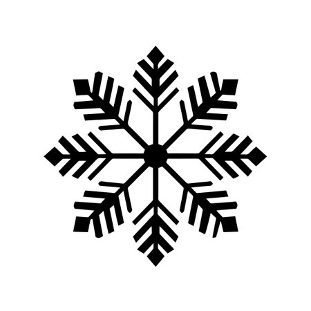 Snowflake logo vector illustration. Snowflake vector Icon and Sign.のイラスト素材