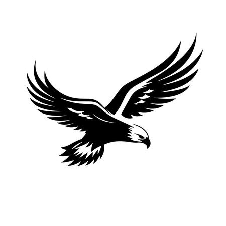 Soaring Eagle logo vector illustration. Soaring Eagle vector Icon and Sign.のイラスト素材