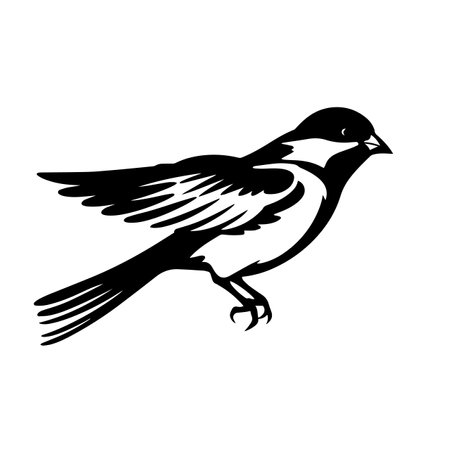 Spirited Sparrow logo vector illustration. Spirited Sparrow vector Icon and Sign.のイラスト素材
