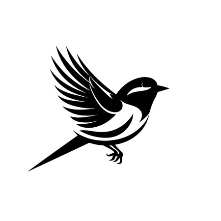 Spirited Sparrow logo vector illustration. Spirited Sparrow vector Icon and Sign.のイラスト素材