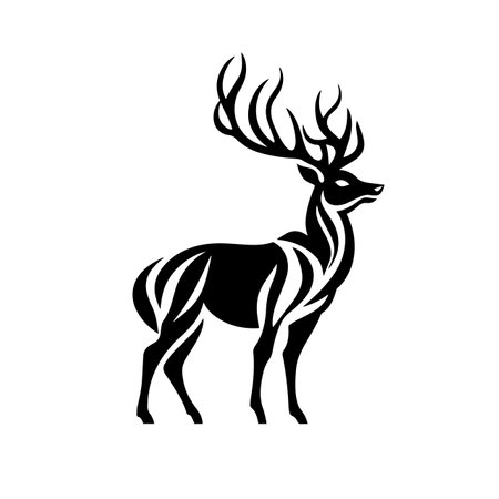 Swift Stag logo vector illustration. Swift Stag vector Icon and Sign.のイラスト素材