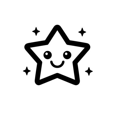 Twinkling Star logo vector illustration. Twinkling Star vector Icon and Sign.のイラスト素材