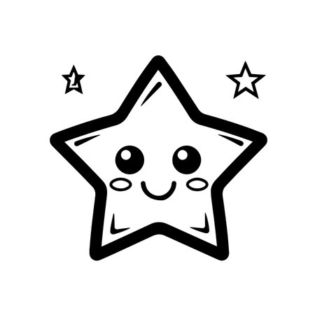 Twinkling Star logo vector illustration. Twinkling Star vector Icon and Sign.のイラスト素材
