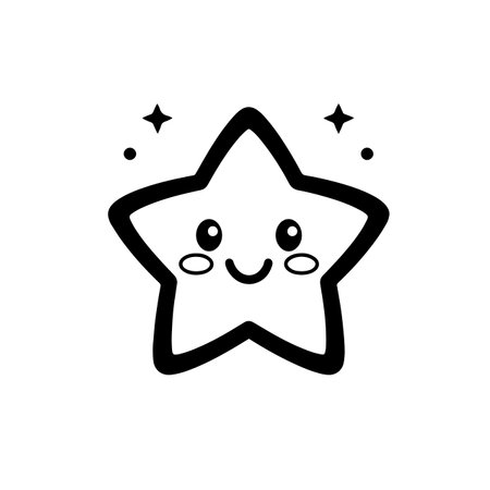 Twinkling Star logo vector illustration. Twinkling Star vector Icon and Sign.のイラスト素材