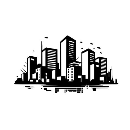 Urban logo vector illustration. Urban vector Icon and Sign.のイラスト素材