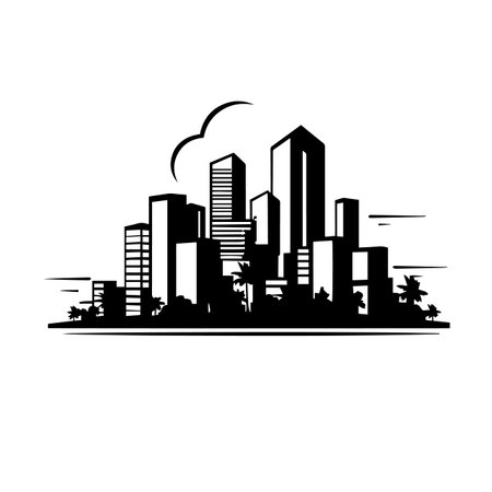 Urban logo vector illustration. Urban vector Icon and Sign.のイラスト素材