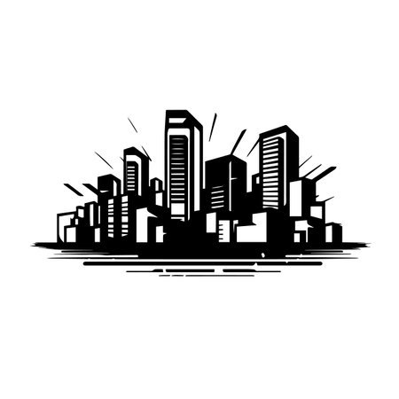 Urban logo vector illustration. Urban vector Icon and Sign.のイラスト素材