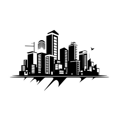 Urban logo vector illustration. Urban vector Icon and Sign.のイラスト素材