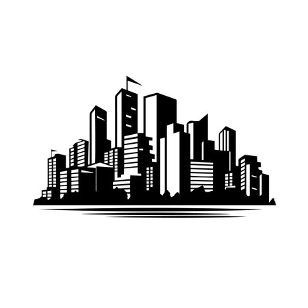 Urban logo vector illustration. Urban vector Icon and Sign.のイラスト素材
