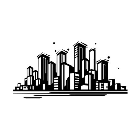 Urban logo vector illustration. Urban vector Icon and Sign.のイラスト素材