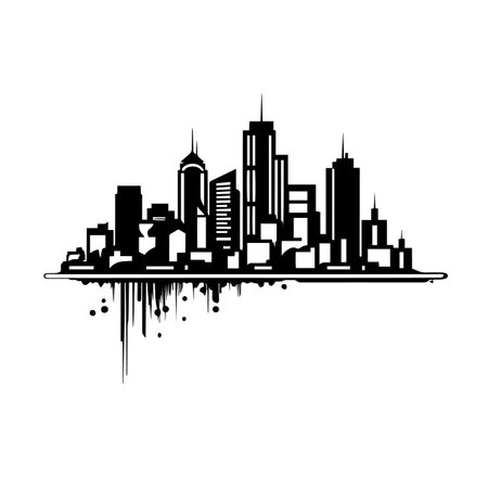 Urban logo vector illustration. Urban vector Icon and Sign.のイラスト素材
