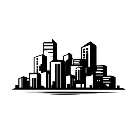 Urban logo vector illustration. Urban vector Icon and Sign.のイラスト素材