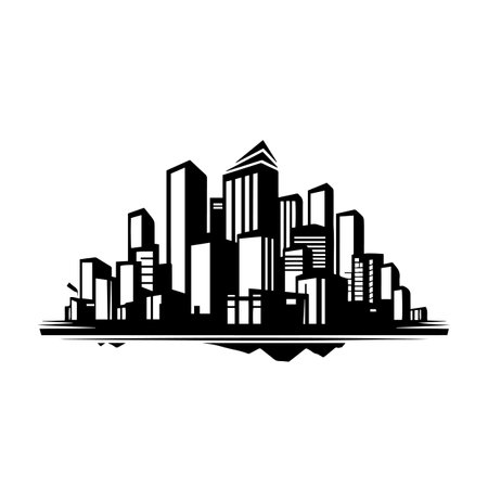 Urban logo vector illustration. Urban vector Icon and Sign.のイラスト素材