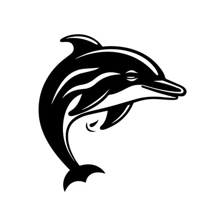 Digital Dolphin logo vector illustration. Digital Dolphin logo, Icon and Sign.のイラスト素材