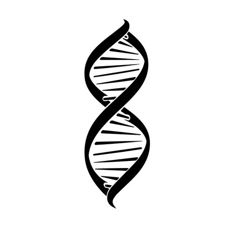 DNA logo vector illustration. Dna logo, Icon and Sign.のイラスト素材