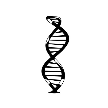 DNA logo vector illustration. Dna logo, Icon and Sign.のイラスト素材