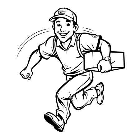 Fast Delivery vector illustration. Fast Delivery, Icon and Sign.のイラスト素材