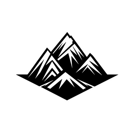 Matrix Mountain logo vector illustration. Matrix Mountain logo, Icon and Sign.のイラスト素材