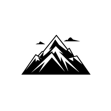 Matrix Mountain logo vector illustration. Matrix Mountain logo, Icon and Sign.のイラスト素材