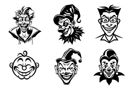 Set of April Fools joke vector illustration. April Fools joke Icon and Sign.のイラスト素材