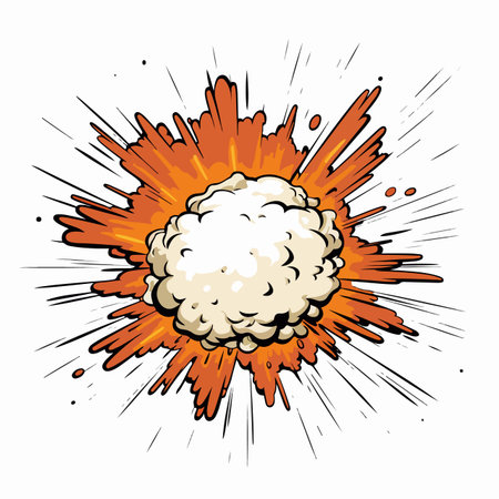 Vector illustration of cartoon smoke animation.