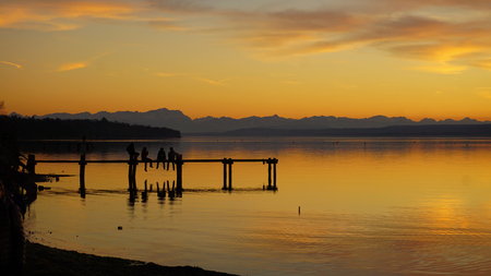 Lake Ammerの写真素材