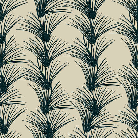 seamless floral pattern with hand drawn doodle flowers. creative floral designs for fabric, wrapping, wallpaper, textile, apparel. vector illustrationのイラスト素材
