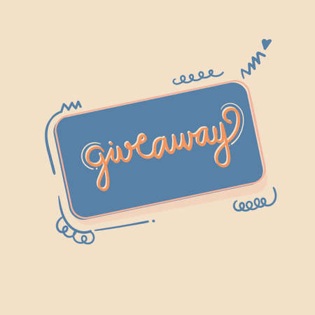 hand drawn giveaway vector.  Creative design for infographic, poster, card. vector illustration.のイラスト素材